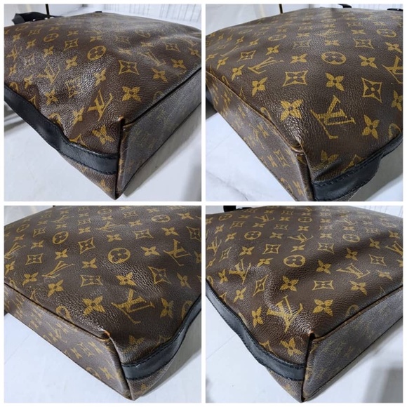 Authentic Louis Vuitton Monogram Macassar Canvas Kitan Bag Black/Brown - Picture 11 of 13